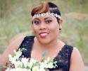 Dazzling Bride With Her Bouquet