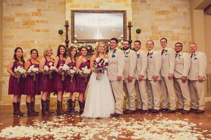 Full Bridal Party Bouquets and Boutonierres